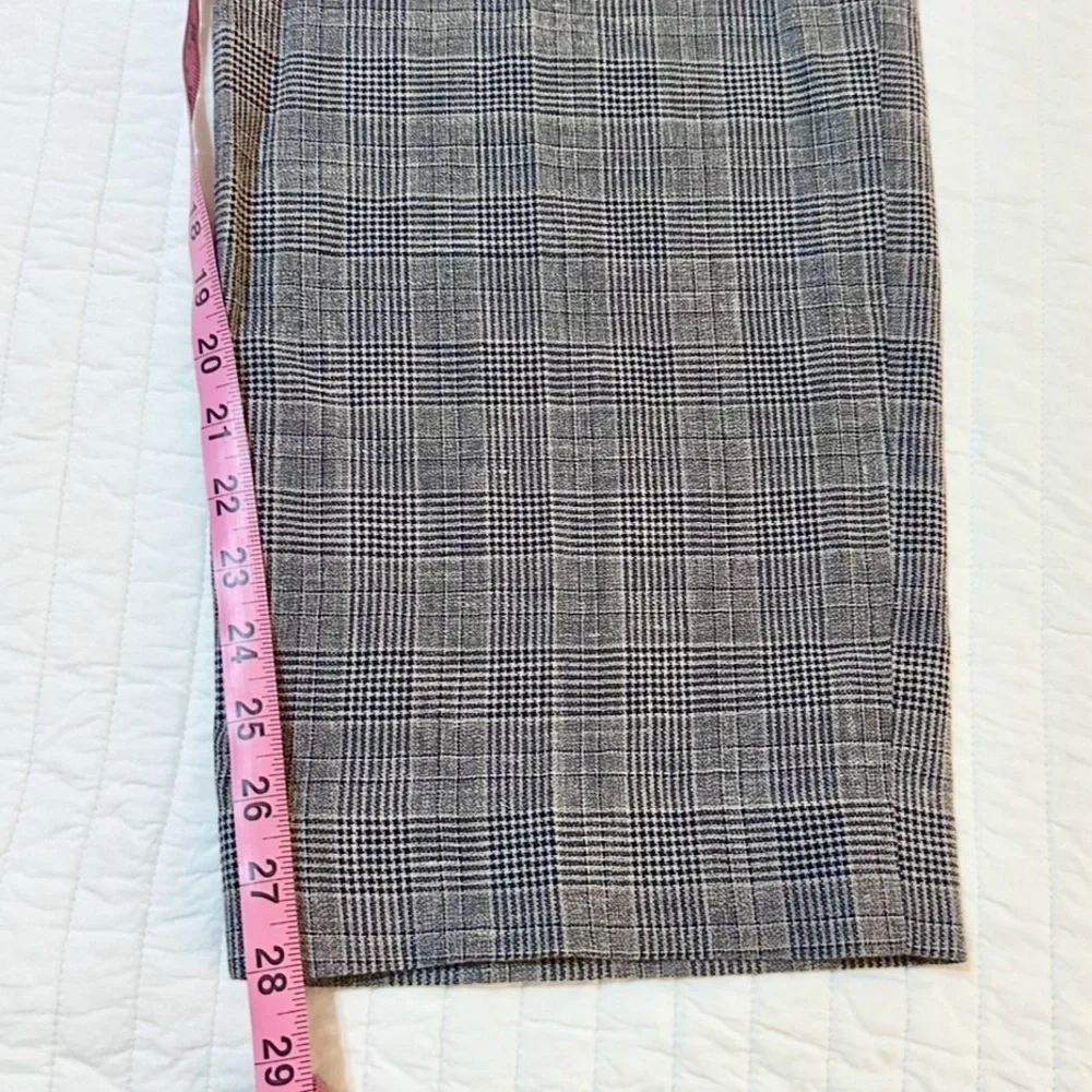 Vintage 90s Armani Collezioni Wool/Linen Trouser Pants Tan/Black Women’s Size 6 - Picture 10 of 11